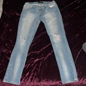 low wasted women jeans
